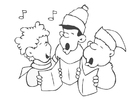 Coloring pages christmas carol