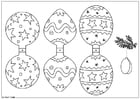 Coloring page Christmas decoration