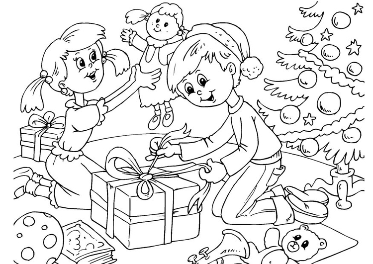 Coloring page Christmas