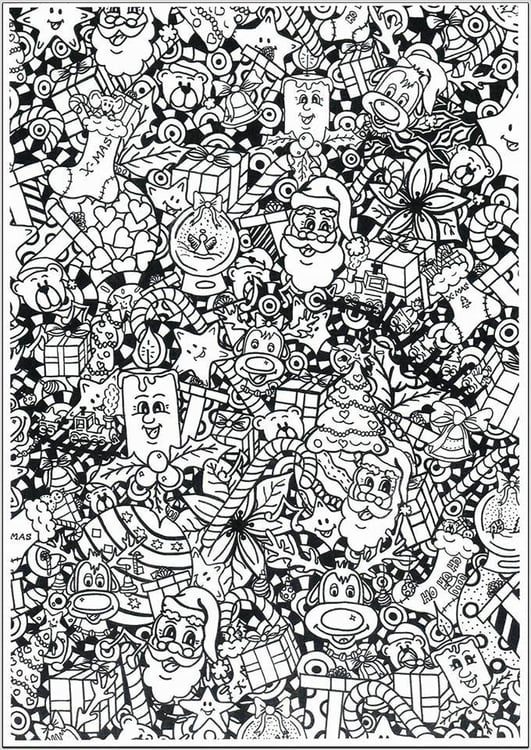 Coloring Page Christmas - free printable coloring pages - Img 31265