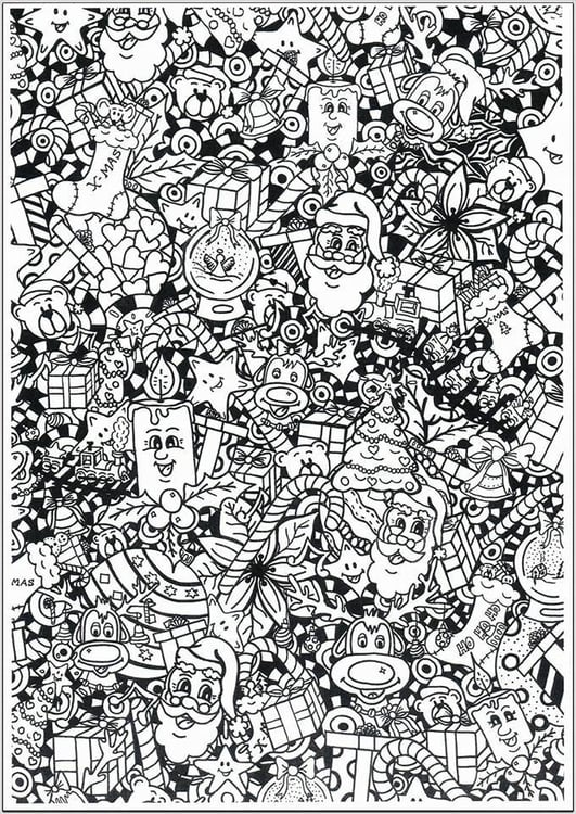 Coloring page Christmas