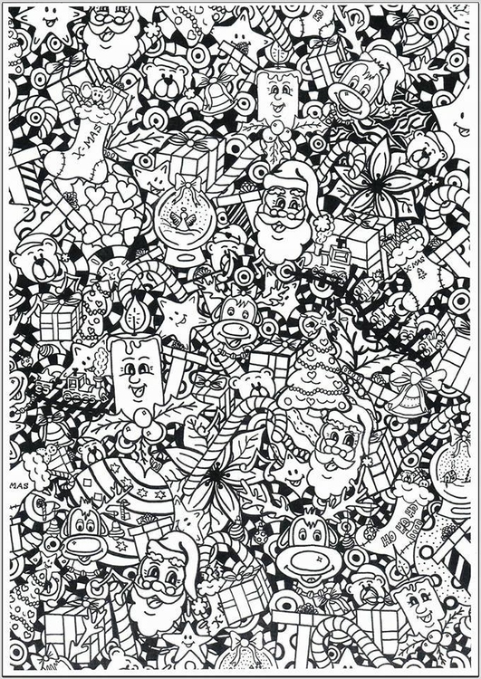 Coloring page Christmas