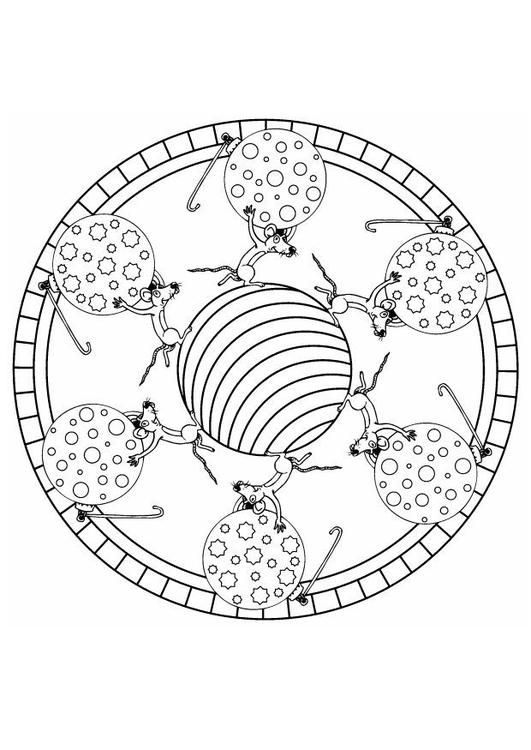 christmas mandala