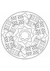 Coloring pages christmas mandala