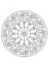 Coloring page christmas mandala