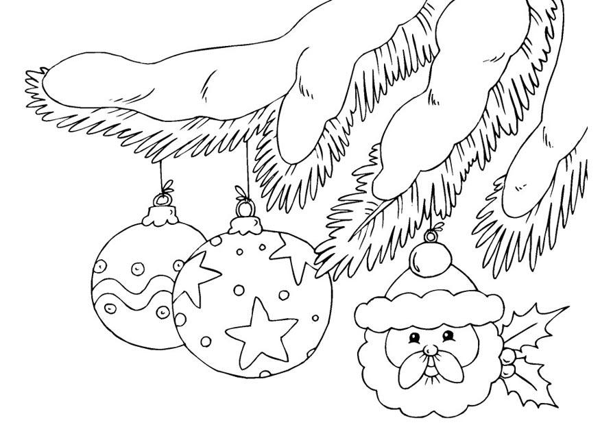 Coloring page christmas ornaments