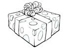 Coloring page christmas present