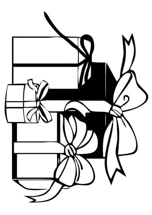 Coloring Page christmas presents free printable coloring pages Img