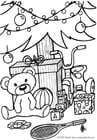 Coloring page christmas presents