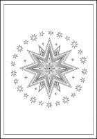 Christmas star with small stars
