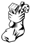 Coloring pages christmas stocking