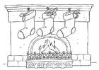 Coloring pages christmas stockings