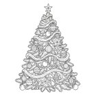 Christmas tree decorated