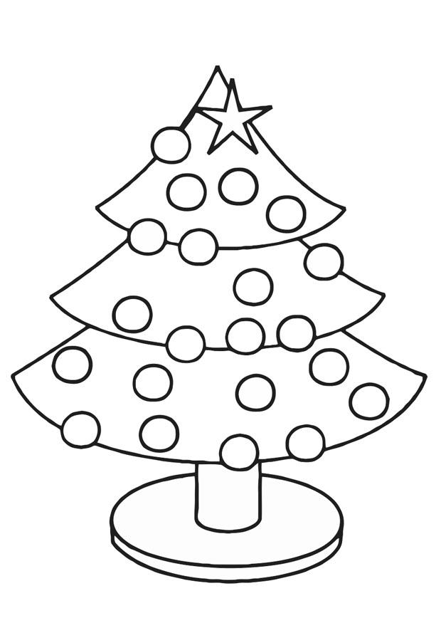 Coloring page christmas tree