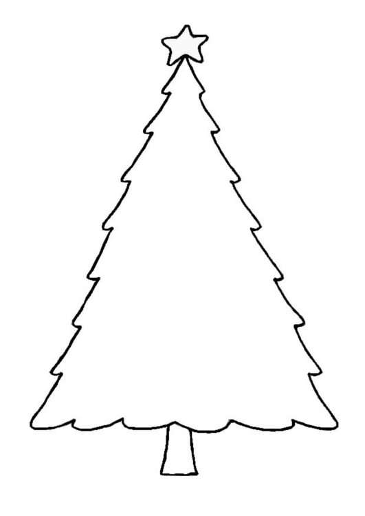 Coloring page Christmas tree