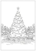 Christmas tree in the city