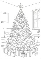 Christmas tree in the living room