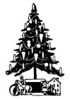 Coloring pages christmas tree