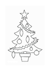 Coloring page Christmas Tree