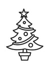 Coloring page Christmas Tree