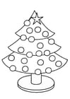 Coloring pages christmas tree