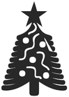 Coloring page christmas tree