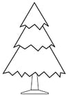 Coloring page Christmas tree