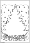 Coloring page Christmas tree