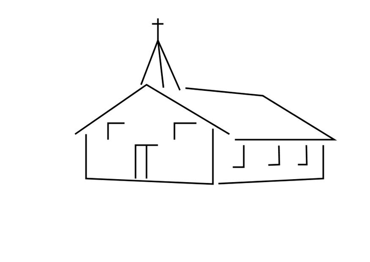 Printable Church Coloring Pages