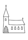 Coloring page church