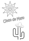 Coloring pages Cinco de mayo