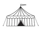 Coloring pages circus tent