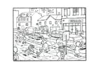 Coloring pages city