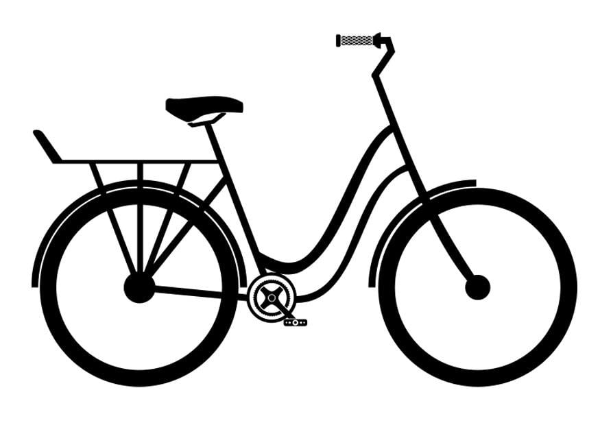 Coloring page citybike