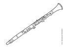 Coloring page clarinet