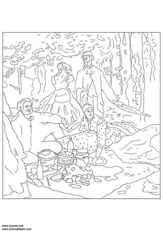 Coloring page Claude Monet