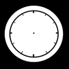 Coloring pages clock is empty