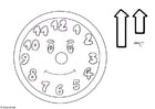 Coloring pages clock