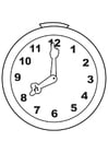 Coloring pages clock