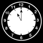 Coloring pages clock says eleven o'clock