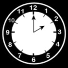 Coloring pages clock says two o'clock