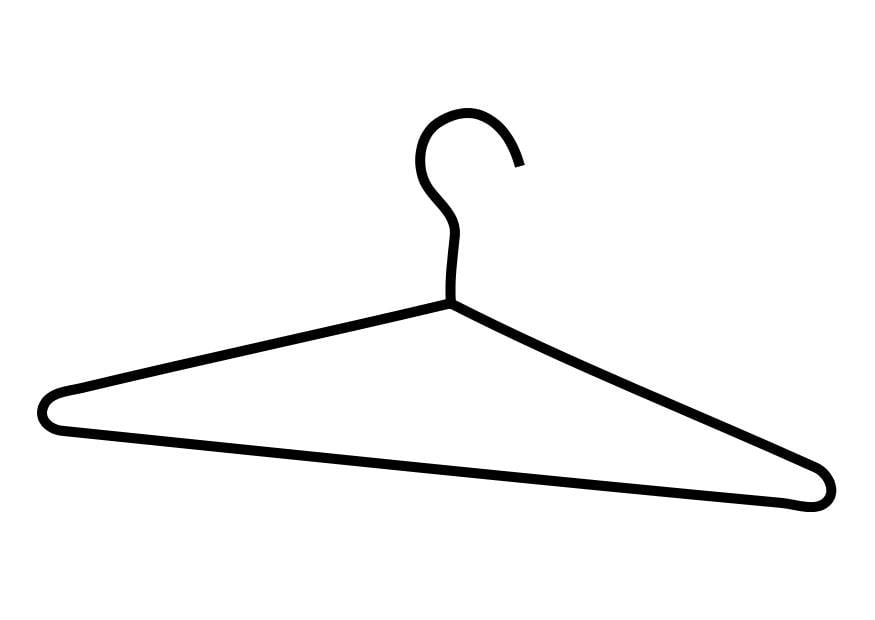 Coloring page clothes hanger