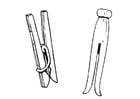 Coloring page clothes peg