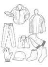 Coloring pages clothing