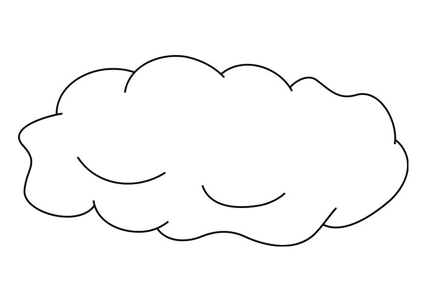 Coloring page cloud