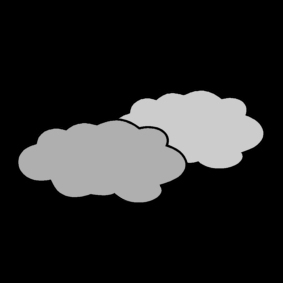 Coloring page cloudy