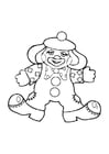 Coloring page clown