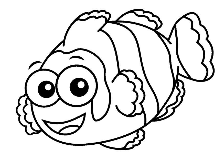 Coloring page clownfish