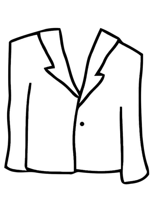 Coloring page coat