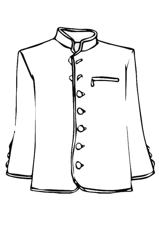 Coloring page coat